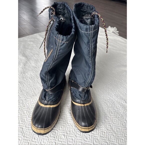 VTG MENS SOREL ACADIAN KAUFMAN ZIPPERED SNOW BOOTS SIZE 9